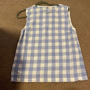 Jcrew blue and white top. Great for work!